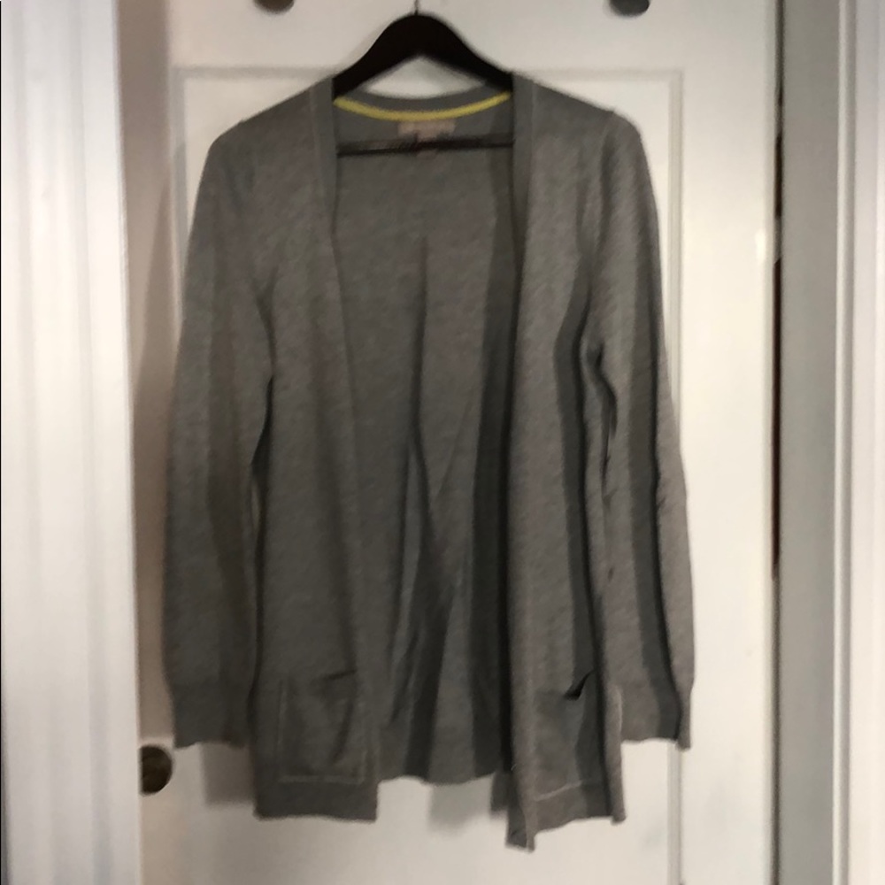 Cardigan sweater.